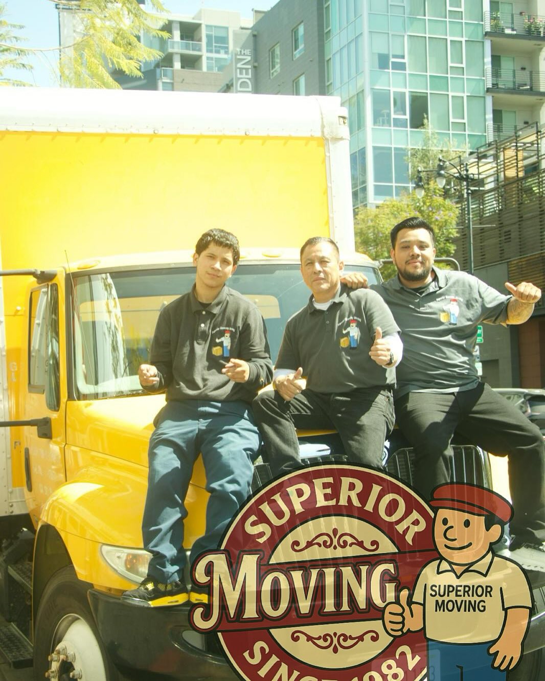 Moving team at work